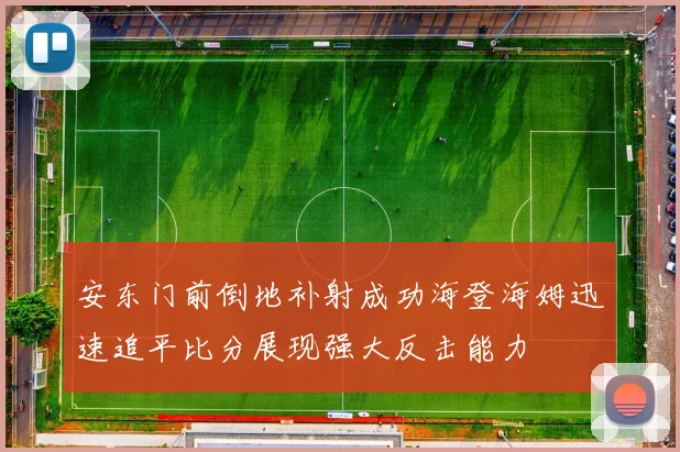 安东门前倒地补射成功海登海姆迅速追平比分展现强大反击能力
